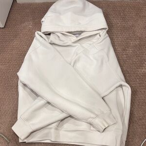 Aritzia Cream Sweatfleece Hoodie